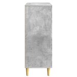 vidaXL Buffet Gris béton 66 x 34 5 x 90 cm Bois d'ingénierie