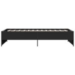 vidaXL Cadre de lit sans matelas noir 100x200 cm