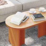 vidaXL Table basse Marron cire 80 x 39 5 x 35 cm Bois de pin massif