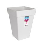 Pot de fleurs carré haut 30 - Blanc - Loft Urban - 100  recyclé