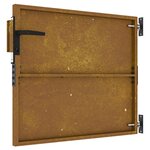 vidaXL Portail de jardin 85x75 cm acier corten