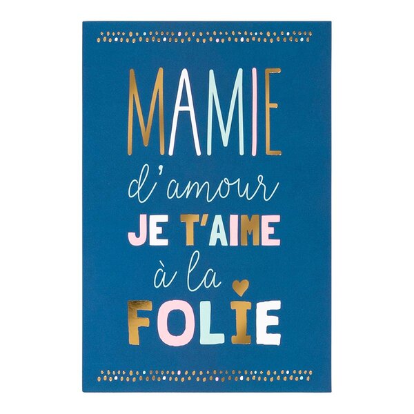 Carte Fête Des Grands-mères - Mamie D'amour - Draeger paris