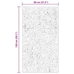 vidaXL Tapis de surface HUARTE Marron 150 x 80 cm Polyester