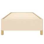 vidaXL Cadre de lit Crème 90x190 cm Tissu