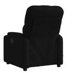 vidaXL Fauteuil inclinable de massage noir tissu