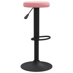 vidaXL Tabourets de bar lot de 2 rose velours