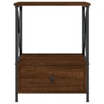 vidaXL Tables de chevet 2 Pièces chêne marron 50x41x65 cm bois ingénierie