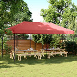 vidaXL Tente de fête 292 x 580 x 315 cm Bordeaux Tissu Oxford