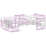 vidaXL Ensemble de canapés d'extérieur 10 Pièces Naturel et Beige