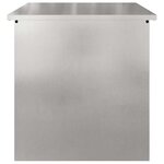 vidaXL Boîte de Rangement Extérieure Argent 55 x 50.5 x 50 cm