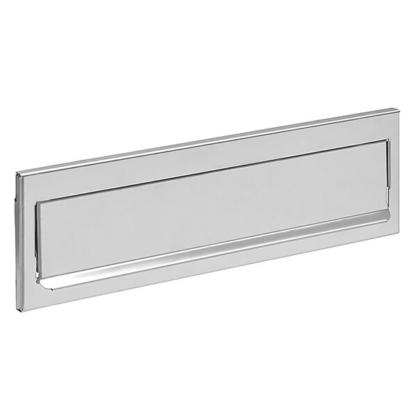 Entrée de boîte aux lettres en acier inoxydable pour porte  mur  C-601  23 x 3 cm