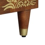 Buffets vidaXL 2 Pièces Miel 60x33.5x75 cm Bois massif de mangue