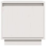 vidaXL Table de chevet Blanc 40x30x40 cm Bois de pin solide