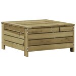 vidaXL Salon de jardin 7 Pièces avec coussins bois de pin imprégné