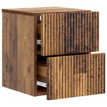 vidaXL Cabinet de chevet mural Bois ancien 33 x 34 5 x 40 cm