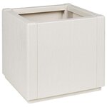 vidaXL Cache-pot de jardin Blanc 36 x 36 x 35 cm Polypropylène