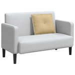 vidaXL Coussin de Dos Vert gris 60 x 50 cm Tissu en velours côtelé