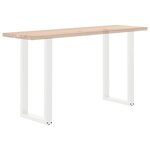 vidaXL Pieds de table de bar en U 2 pièces blanc 40 x (90-91) cm acier