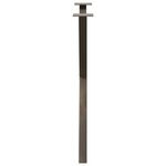 vidaXL Pieds de table à manger en forme de X  2 pièces  acier naturel  80 x (72-73) cm