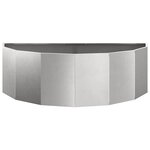 vidaXL Jardinière Argent 120 x 60 x 35 cm Acier inoxydable