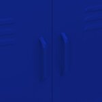 vidaXL Armoire de rangement Bleu marine 80x35x101 5 cm Acier