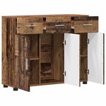 vidaXL Buffet Bois ancien 88 5 x 30 5 x 73 cm Bois d'ingénierie
