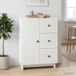 vidaXL Buffet Blanc 66 x 34 5 x 90 cm Bois d'ingénierie