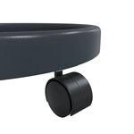 vidaXL Chariots à plantes avec roues 2 Pièces gris diamètre 34 cm 35 kg