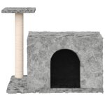 vidaXL Arbre à chat avec griffoir en sisal Gris clair 51 cm