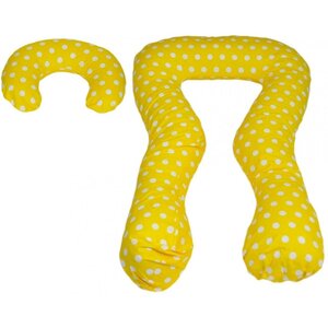 Ensemble coussins d'accouchement pre/post natal pour les femmes pois de jaune