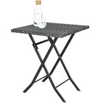 Tectake Salon de jardin TREVI 2 personnes - gris
