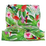 vidaXL Set de coussins de palette Floral 2 Pièces Jungle tropicale