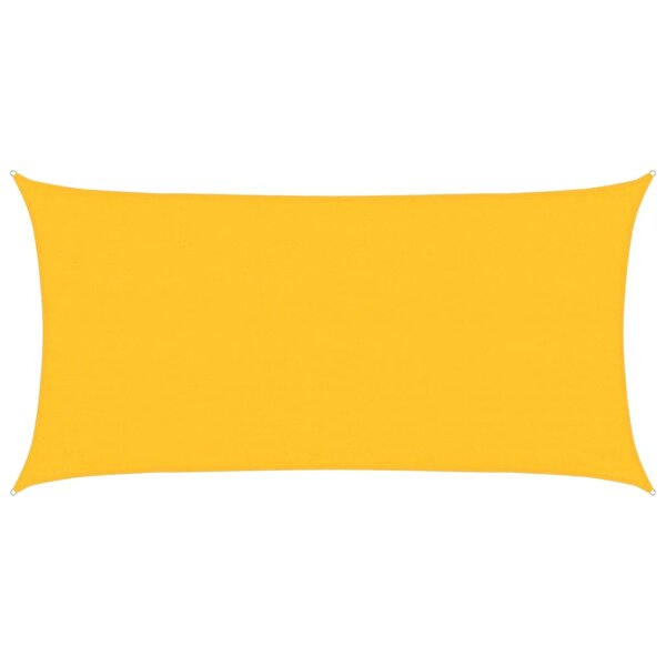 vidaXL Voile d'ombrage 160 g/m² Jaune 3x6 m PEHD