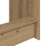 vidaXL Bureau de lit Chêne artisanal Bois d'ingénierie