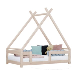 Lit cabane enfant TAHUKA 90 x 160 beige