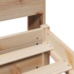 vidaXL Lit bibliothèque sans matelas 90x200 cm bois de pin massif