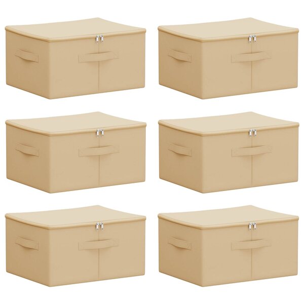 vidaXL Boîte de rangement 6 pc Tissu intissé 43 x 34 x 23 cm 33 6 L