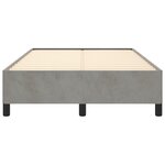 vidaXL Cadre de lit Gris clair 120x200 cm Velours