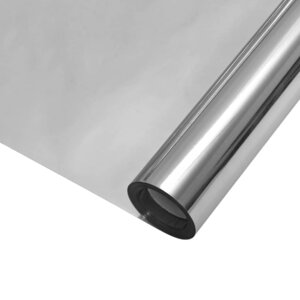 vidaXL Film solaire réfléchissant statique Argent 90 x 2000 cm PVC