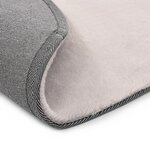 vidaXL Tapis 80 cm Fausse fourrure de lapin Gris