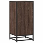 vidaXL Buffet chêne marron 35 5x35x76 cm bois d'ingénierie et métal