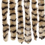 vidaXL Rideau anti-mouches beige et marron 90x200 cm chenille
