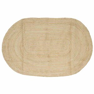 vidaXL Tapis Naturel et Blanc 152 x 245 cm Jute