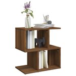 vidaXL Table de chevet Chêne marron 50x30x51 5 cm Bois d'ingénierie