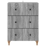 vidaXL Armoire à tiroirs Sonoma gris 66 x 34 5 x 90 cm