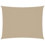vidaXL Voile de parasol tissu oxford rectangulaire 3 5x4 5 m beige