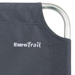 Eurotrail Chaise de camping Moita charbon