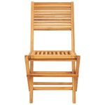 vidaXL Chaises de jardin pliantes 2 Pièces 47x62x90 cm bois massif teck