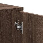 vidaXL Armoire d'angle chêne marron 160x40x45 cm bois d'ingénierie