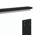 vidaXL Tête de lit Chêne noir 150 cm Bois d'ingénierie